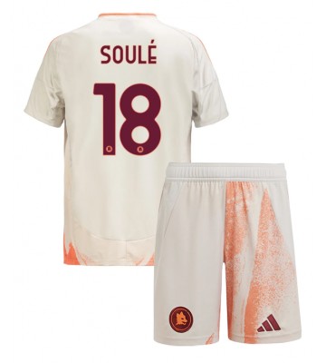 AS Roma Matias Soule #18 Segunda Equipación Niños 2024-25 Manga Corta (+ Pantalones cortos)